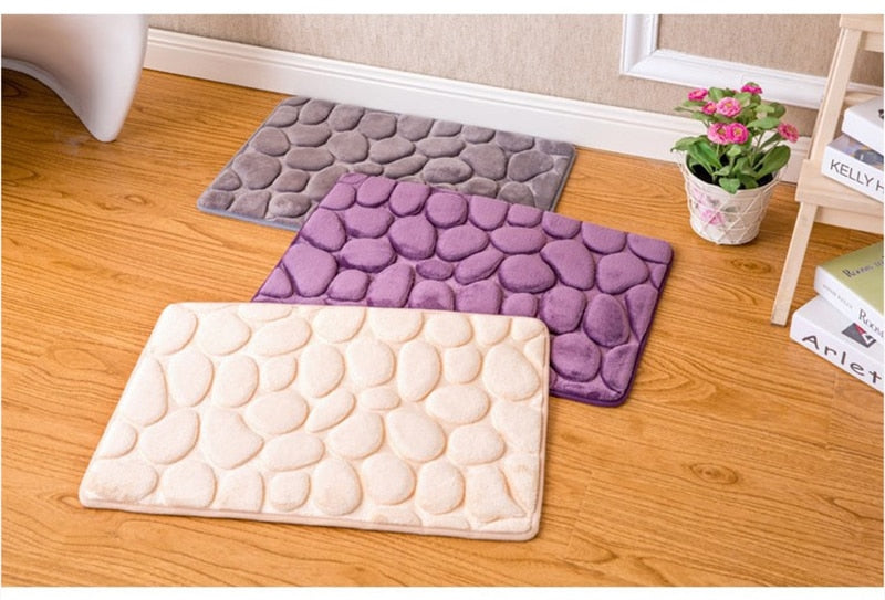 Coral Fleece Bathroom Rug