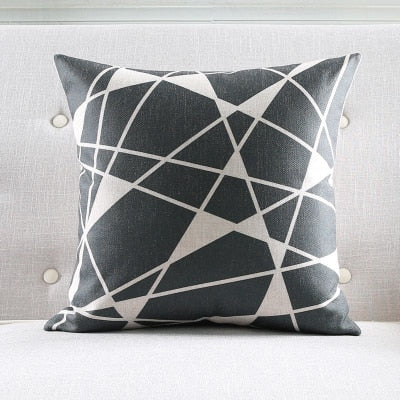 Yellow Geometric Cushion Covers