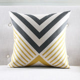 Yellow Geometric Cushion Covers