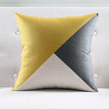 Yellow Geometric Cushion Covers