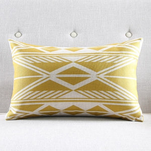 Yellow Geometric Cushion Covers