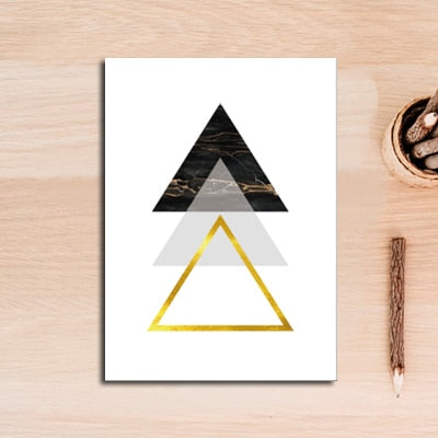 Geometric Triangles Painting