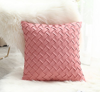 Faux Suede Pillow Cover