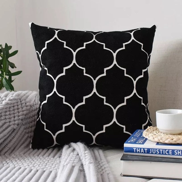 Moroccan Embroidered Cushion Cover