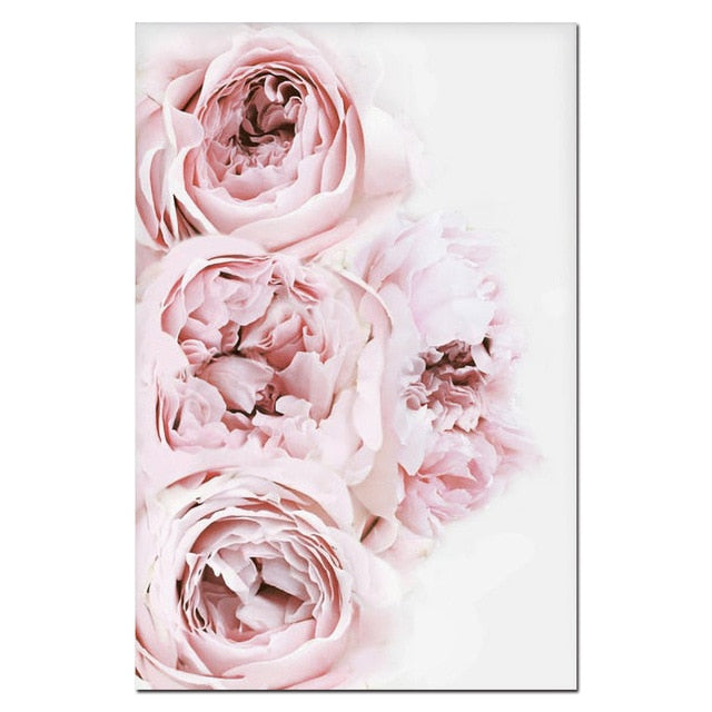 Pink Peony Flower Painting