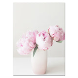 Pink Peony Flower Painting