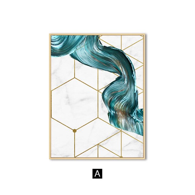 Nordic Geometric Wall Painting