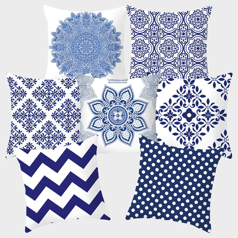 Porcelain Pattern Decorative Pillowcase