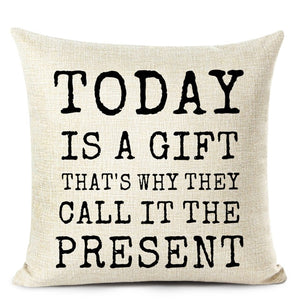 Letter Printed Cushion Covers