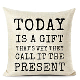Letter Printed Cushion Covers