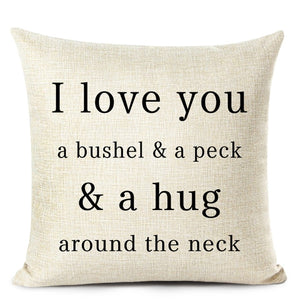 Letter Printed Cushion Covers
