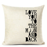 Letter Printed Cushion Covers