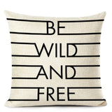 Letter Printed Cushion Covers