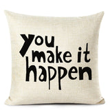 Letter Printed Cushion Covers