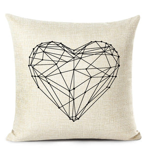 Letter Printed Cushion Covers