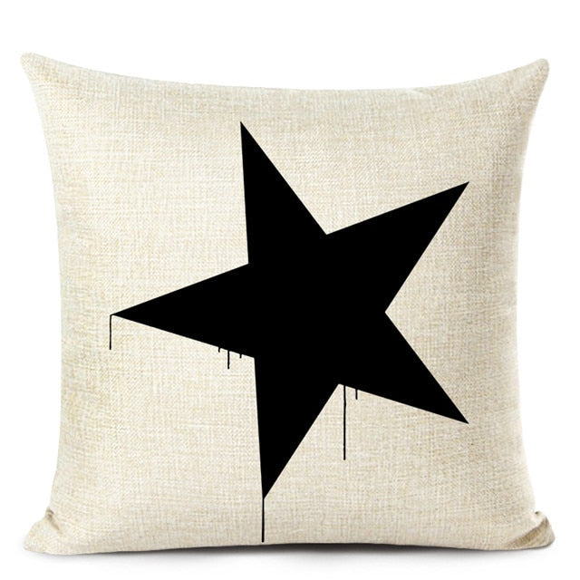 Letter Printed Cushion Covers