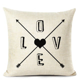 Letter Printed Cushion Covers