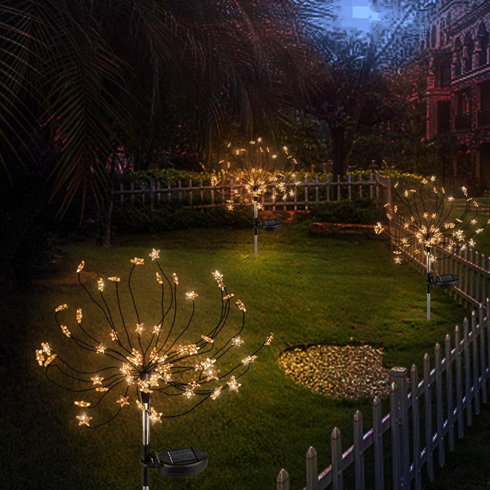 90 LED Firework Garden Lights