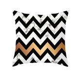 Black Geometric Cushion Cover