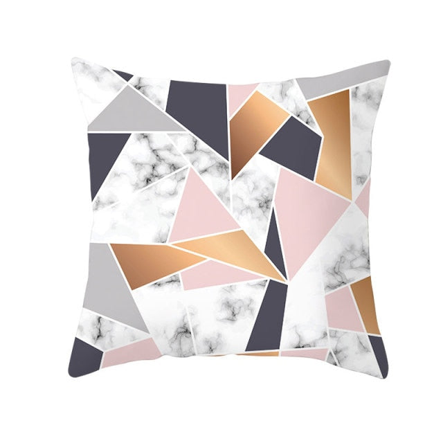 Black Geometric Cushion Cover