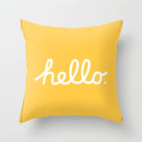 Printed Yellow Pillow Cases