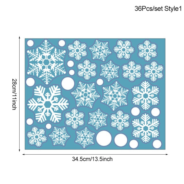 White Snowflake Wall Stickers