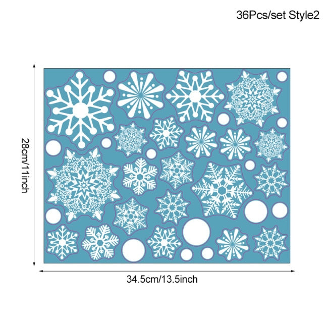 White Snowflake Wall Stickers