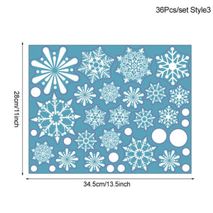 White Snowflake Wall Stickers