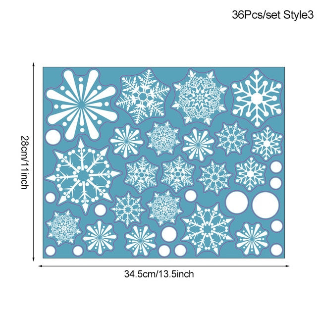 White Snowflake Wall Stickers