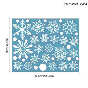 White Snowflake Wall Stickers