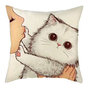 Cute Cat Pillowcase