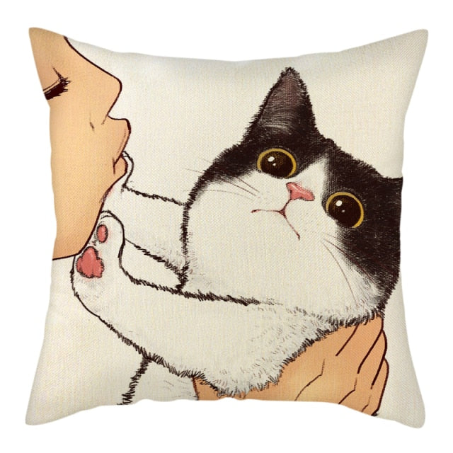 Cute Cat Pillowcase