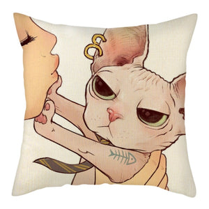 Cute Cat Pillowcase