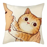 Cute Cat Pillowcase