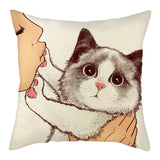 Cute Cat Pillowcase