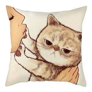 Cute Cat Pillowcase