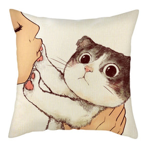 Cute Cat Pillowcase