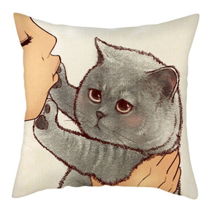 Cute Cat Pillowcase