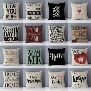 Popular Phrase and Words Pillowcase