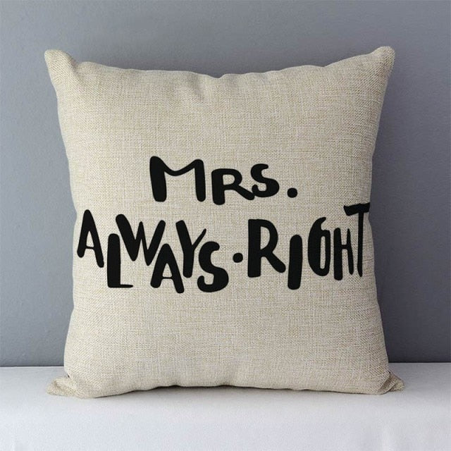 Popular Phrase and Words Pillowcase