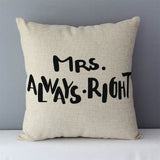 Popular Phrase and Words Pillowcase