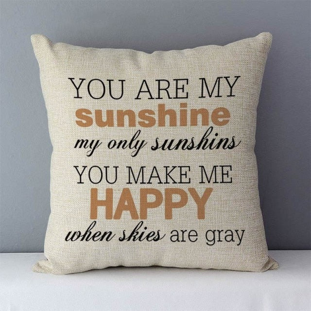 Popular Phrase and Words Pillowcase