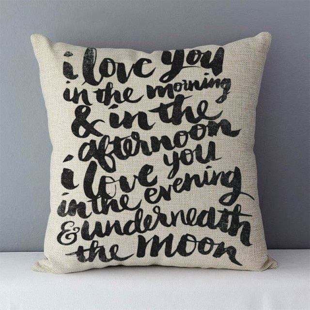 Popular Phrase and Words Pillowcase