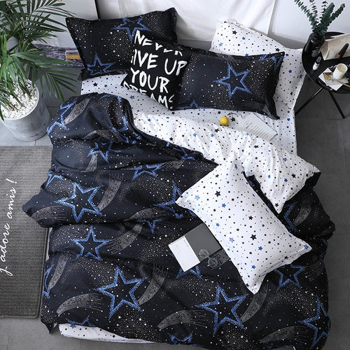 Star Printed Bed Sheet Set