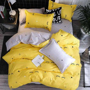 Star Printed Bed Sheet Set