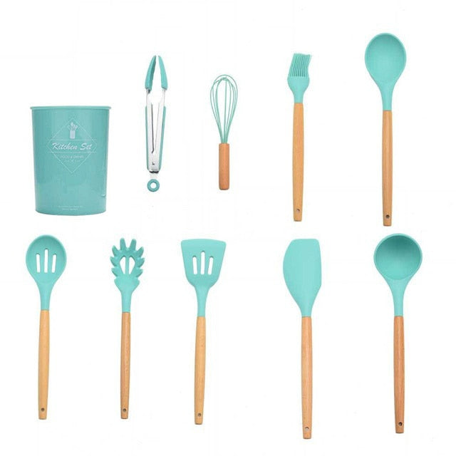 Silicone Cooking Utensils Set