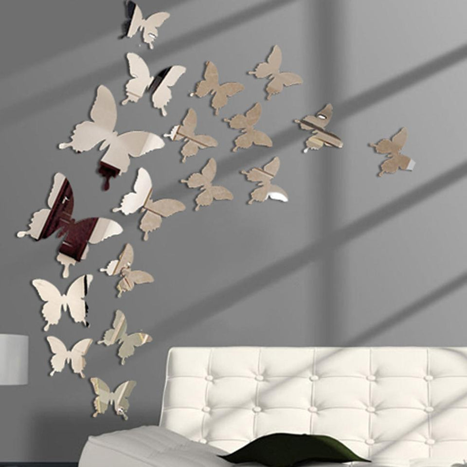 Butterflies Mirror Wall Sticker