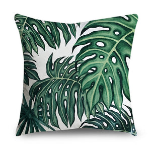 Tropical Leaves Cushion Cover