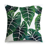Tropical Leaves Cushion Cover
