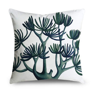 Tropical Leaves Cushion Cover